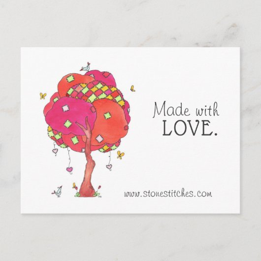 Gelaagde patchwork gemaakt met Love Adverteren Kaa Briefkaart (Voorkant)