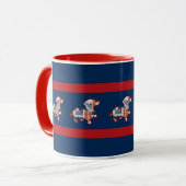 Gelaagde Patriotic Dachshund-Mok Mok (Voorkant links)
