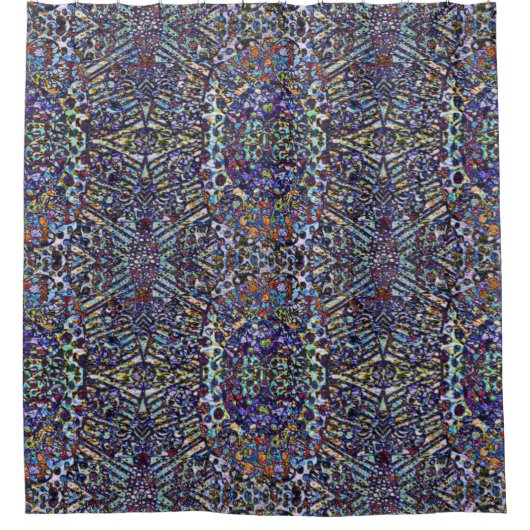 Gelaagde patronen douchegordijn (Voorkant)