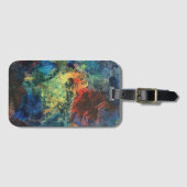 Gelaagde penseelstreken met de hand geschilderde A Bagagelabel (Voorkant (horizontaal))