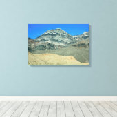 Gelaagde pieken van de Mojave-woestijn Canvas Afdruk (Insitu (Houten vloer))