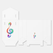 Gelaagde regenboog discant sleutel bedankdoosjes (Ongevouwen)