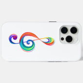 Gelaagde regenboog discantsleutel Case-Mate iPhone case (Achterkant (horizontaal))