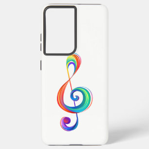 Gelaagde regenboog discantsleutel samsung galaxy hoesje
