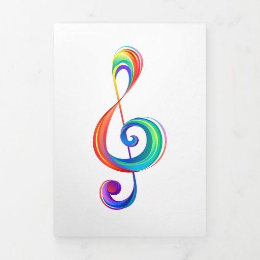 Gelaagde regenboog treble sleutel drieluik programma (Cover)