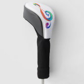 Gelaagde regenboog treble sleutel golfheadcover (Schuin)