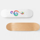 Gelaagde regenboog treble sleutel persoonlijk skateboard (Horizontaal)