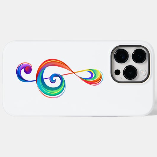 Gelaagde regenboogdiscant sleutel Case-Mate iPhone case (Achterkant (horizontaal))