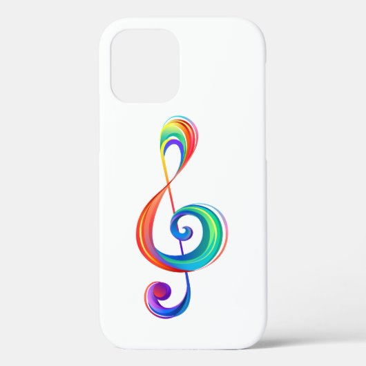 Gelaagde regenboogdiskant sleutel Case-Mate iPhone case (Achterkant)