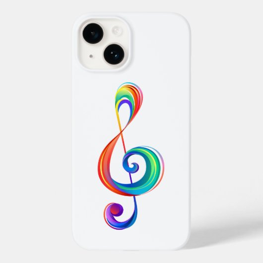 Gelaagde regenboogdiskant sleutel Case-Mate iPhone case (Achterkant)