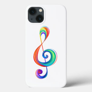 Gelaagde regenboogdiskant sleutel Case-Mate iPhone case
