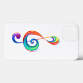 Gelaagde regenboogdiskant sleutel Case-Mate iPhone case (Achterkant (horizontaal))