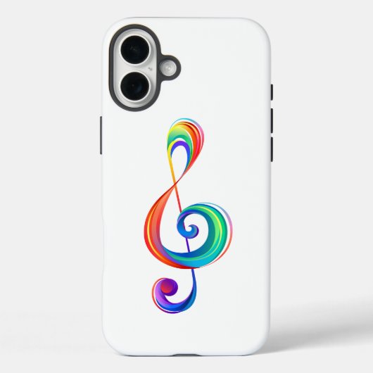 Gelaagde regenboogdiskant sleutel Case-Mate iPhone case (Achterkant)