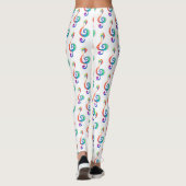 Gelaagde regenboogdiskant sleutel leggings (Achterkant)