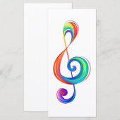 Gelaagde regenboogdiskant sleutel menu (Voorkant / Achterkant)