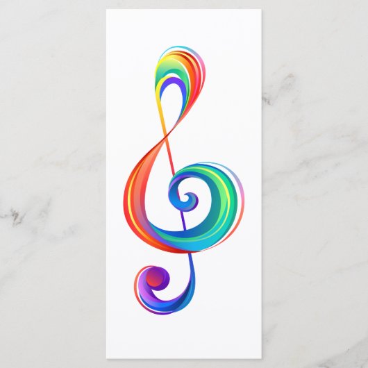 Gelaagde regenboogdiskant sleutel menu (Voorkant)