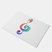 Gelaagde regenboogviolelsleutel deurmat (Schuin)