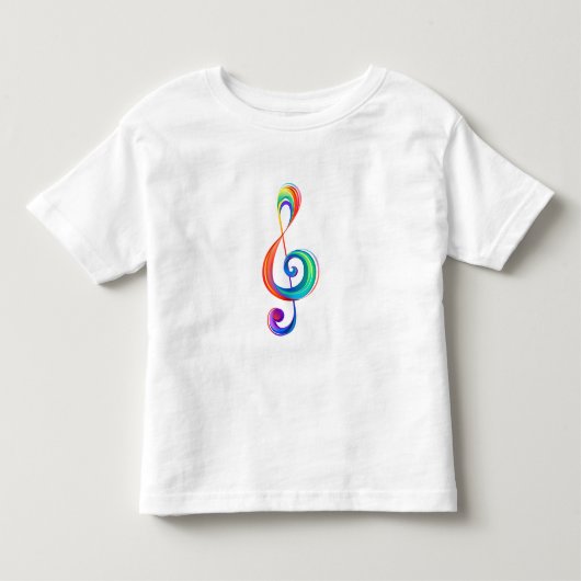 Gelaagde regenboogviolelsleutel kinder shirts (Voorkant)