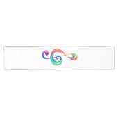 Gelaagde regenboogviolelsleutel korte tafelloper (Horizontaal)