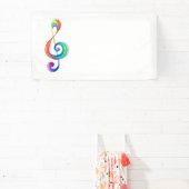 Gelaagde regenboogviolelsleutel spandoek (Insitu)