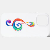 Gelaagde regenboogvioolsleutel Case-Mate iPhone case (Achterkant (horizontaal))
