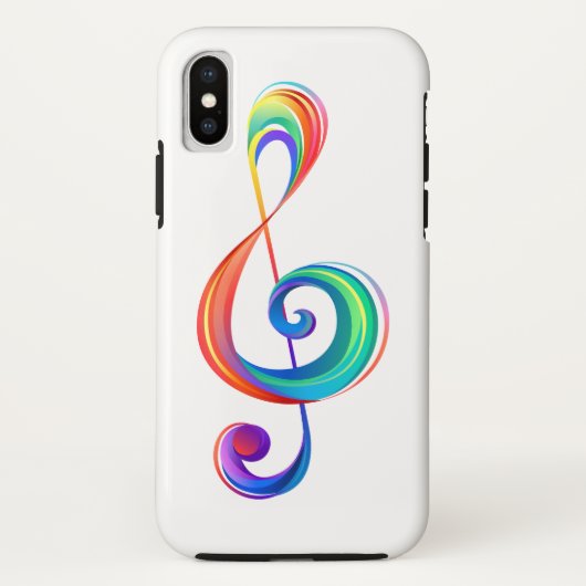 Gelaagde regenboogvioolsleutel Case-Mate iPhone case (Achterkant)