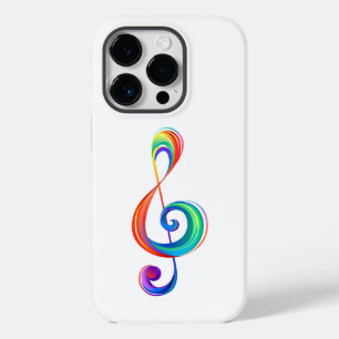 Gelaagde regenboogvioolsleutel Case-Mate iPhone 14 pro hoesje