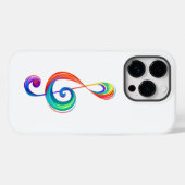 Gelaagde regenboogvioolsleutel Case-Mate iPhone case (Achterkant (horizontaal))