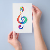 Gelaagde regenboogvioolsleutel flyer (Hand)