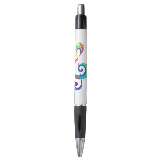 Gelaagde regenboogvioolsleutel pen (Voorkant Verticaal)