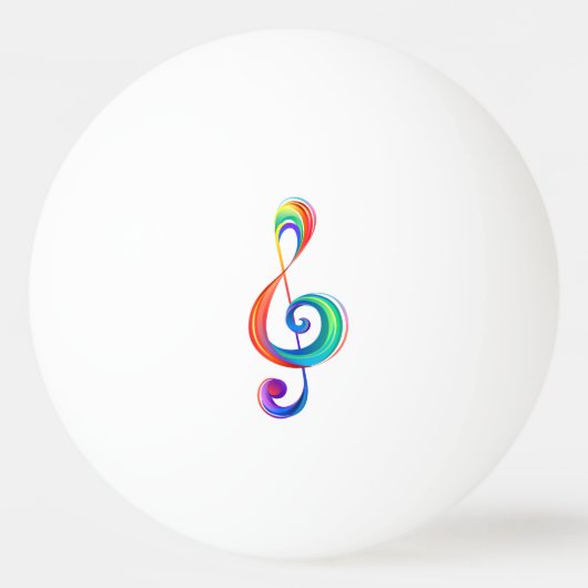 Gelaagde regenboogvioolsleutel pingpongbal (Voorkant)