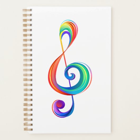 Gelaagde regenboogvioolsleutel planner (Voorkant)