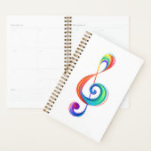 Gelaagde regenboogvioolsleutel planner (Display)