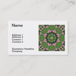 Gelaagde roze Lotus Mandala Visitekaartje