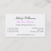 Gelaagde roze Visitekaartjes (Achterkant)