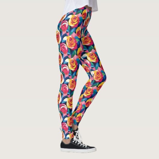 Gelaagde Rozen van Liefde Leggings (Rechts)
