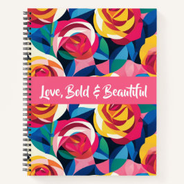 Gelaagde Rozen van Liefde - Liefde, Mooi & Dapper  Notitieboek