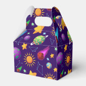 Gelaagde ruimtemelkwegliefhebbers bedankdoosjes (Achterkant)