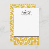 Gelaagde sint-jakobsschelpen advieskaart (Voorkant / Achterkant)