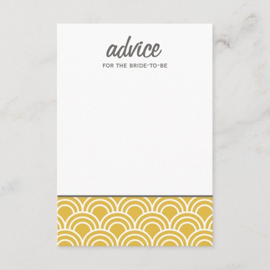 Gelaagde sint-jakobsschelpen advieskaart (Voorkant)