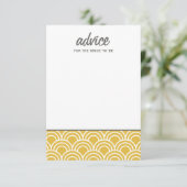 Gelaagde sint-jakobsschelpen advieskaart (Staand voorkant)