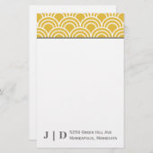 Gelaagde sint-jakobsschelpen briefpapier (Voorkant / Achterkant)