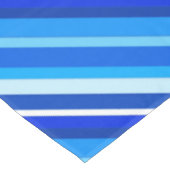 Gelaagde snoepjes strepen - kobalt en bleek blauw tafelkleed (Gekanteld)