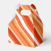 Gelaagde snoepjes strepen - oranje en wit bedankdoosjes (Achterkant)