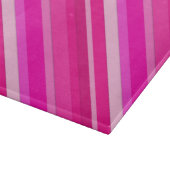 Gelaagde snoepjes strepen - roze en fuchsie snijplank (Hoek)