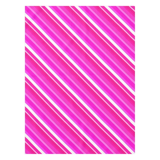 Gelaagde snoepjes strepen - roze en fuchsie tafelkleed (Voorkant)