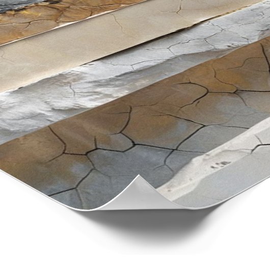 gelaagde stenen textuur poster (Hoek)