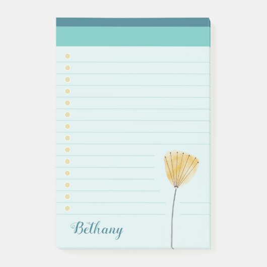 Gelaagde stijlvolle moderne aanlooplijst post-it® notes (Voorkant)