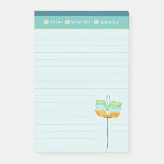 Gelaagde, stijlvolle, moderne lijst voor het winke post-it® notes