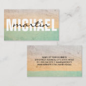 Gelaagde tekst visitekaartje (Voorkant / Achterkant)